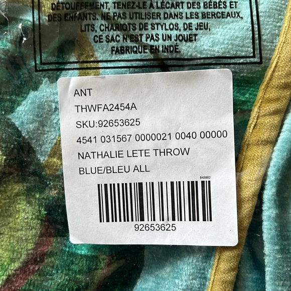 Price is Firm🕊️ NWT Anthro Nathalie Lete Bird Throw Blanket - Picture 4 of 16